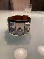 Hermes Armband Leer Zwart, Sieraden, Tassen en Uiterlijk, Armbanden, Ophalen of Verzenden, Zo goed als nieuw, Zwart, Leer