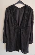 Fink tuniek met knoopjes, maat 40, diepzwart., Kleding | Dames, Maat 38/40 (M), Zwart, Fink, Ophalen of Verzenden