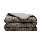Teddydekbed panter taupe NIEUW, Eenpersoons, Bruin, Nieuw, Ophalen of Verzenden
