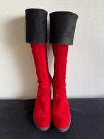 Laarzen merk Byoni (kleding/laarzenmerk), Hoge laarzen, Ophalen of Verzenden, Zo goed als nieuw, Rood