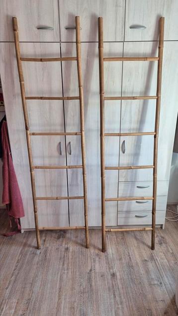 2 Bamboe ladders 180x50 beschikbaar voor biedingen