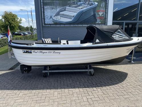 Oud Huijzer 575, Watersport en Boten, Sloepen, Gebruikt, 10 tot 30 pk, 3 tot 6 meter, Buitenboordmotor, Benzine, Polyester