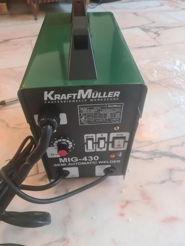 Lasapparaat Halfautomaat MIG430 PRO Kraftmuller, Doe-het-zelf en Verbouw, Gereedschap | Handgereedschap, Nieuw, Ophalen of Verzenden