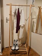 Scandinavische stijl Houten kledingrek met plank!, Ophalen, Grenenhout, Scandinavisch, 50 tot 100 cm