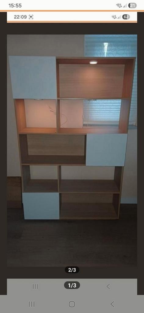 Vakkenkast te koop, Huis en Inrichting, Kasten | Wandmeubels, Zo goed als nieuw, 150 tot 200 cm, Minder dan 150 cm, 25 tot 50 cm