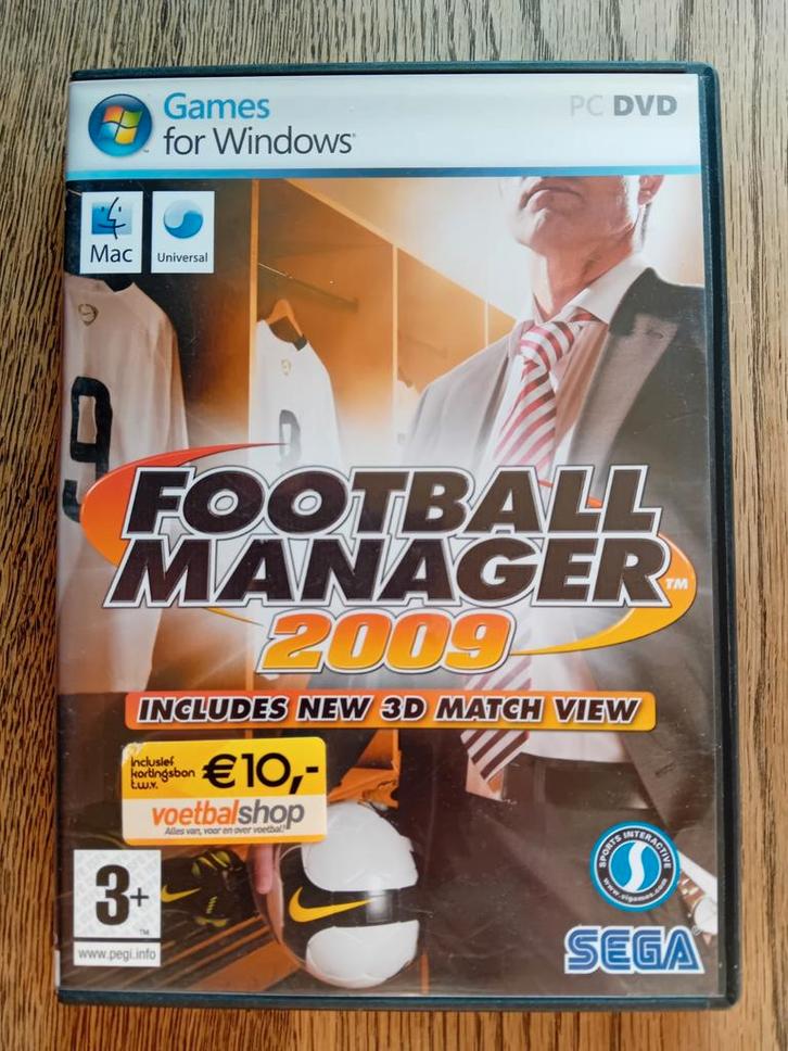 Football Manager 2009 - PC Game, Spelcomputers en Games, Games | Pc, Gebruikt, Simulatie, 1 speler, Vanaf 3 jaar, Ophalen of Verzenden