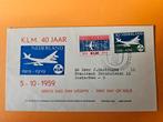 128) KLM 40jaar 1959, Postzegels en Munten, Ophalen of Verzenden, Beschreven, Nederland
