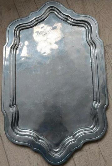 De Campos verzilverd brocante dienblad,serveerschaal vintage beschikbaar voor biedingen