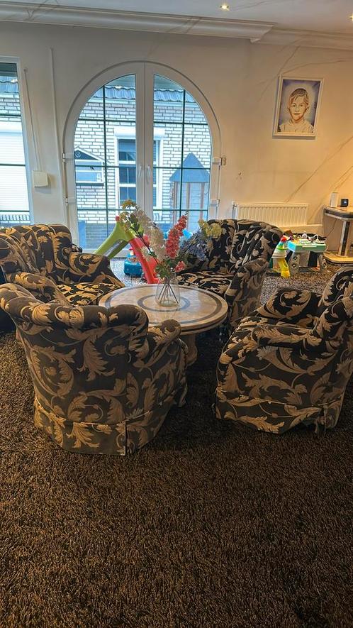 Versace zithoek stoelen, Huis en Inrichting, Banken | Complete zithoeken, Zo goed als nieuw, Ophalen of Verzenden