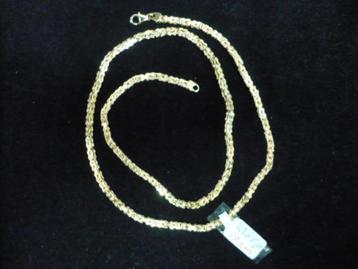 nieuwe gouden koningsketting lengte 60 cm. 21.4 gram 3.72 mm beschikbaar voor biedingen