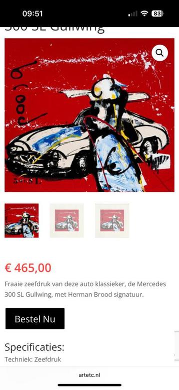 Herman Brood beschikbaar voor biedingen