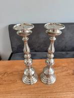 Set Kandelaars zilver/chroom, Overige kleuren, 25 tot 50 cm, Ophalen of Verzenden, Zo goed als nieuw