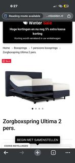 Pullman Elektrische Boxspring met Matras & Topper - Lelystad, Ophalen, Tweepersoons, Zo goed als nieuw, Bedbodem
