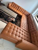 LANDSKRONA Hoekbank, 6-zits, met chaise l goudbruin/metaal, Huis en Inrichting, Banken | Complete zithoeken, Ophalen of Verzenden