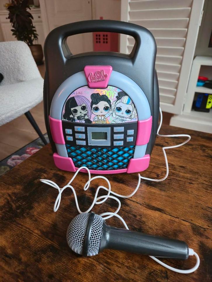 LOL Surprise Karaoke Set - Zo goed als nieuw!, Audio, Tv en Foto, Karaoke-apparatuur, Zo goed als nieuw, Complete set, Ophalen