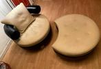 Formenti fauteuil en ottoman, Huis en Inrichting, Fauteuils, Ophalen, Modern design, Gebruikt, 75 tot 100 cm