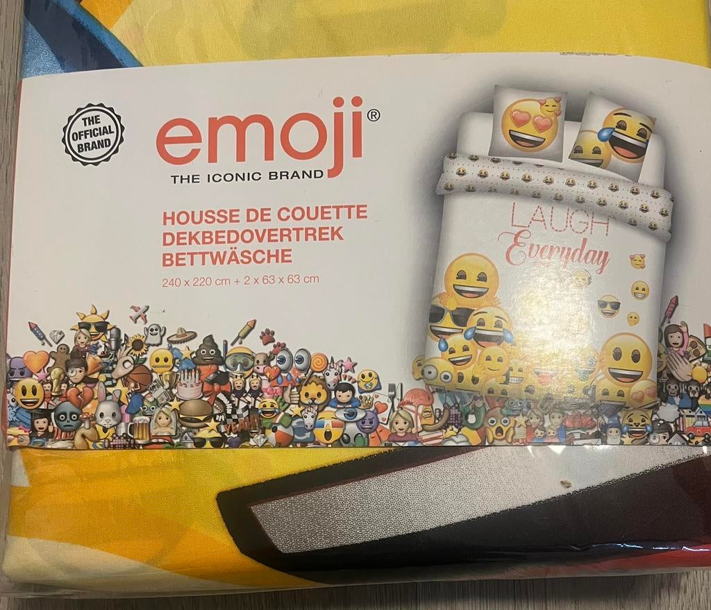 Emoji dekbedovertrek, Overige kleuren, Dekbedovertrek, Ophalen of Verzenden, Nieuw