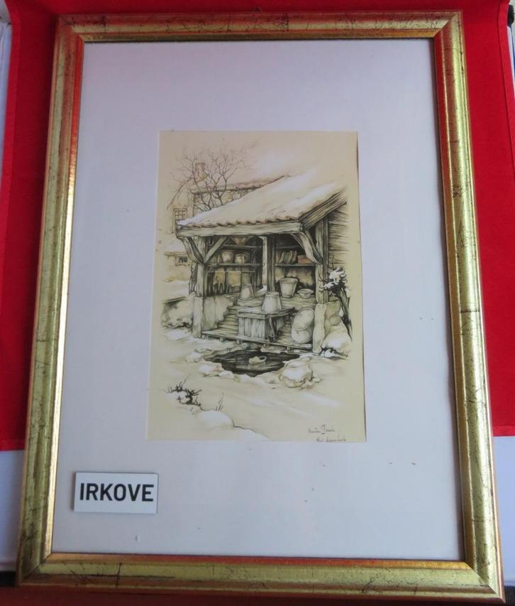 ANTON PIECK * FRAAIE PRENT * Klompenhok *, Verzamelen, Foto's en Prenten, Zo goed als nieuw, Prent, Overige onderwerpen, 1980 tot heden