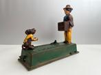 Antieke mechanische spaarpot "Monkey Bank", Overige materialen, Gebruikt, Onbekend, Ophalen of Verzenden