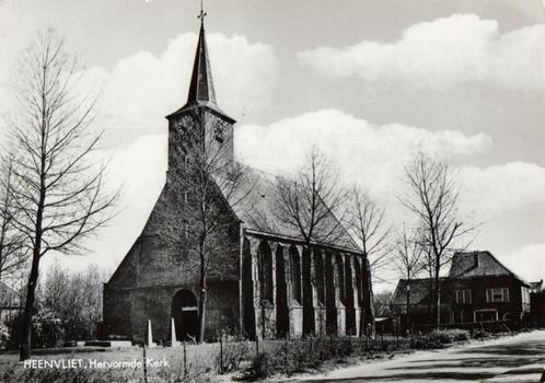 Heenvliet, hervormde kerk, Verzamelen, Ansichtkaarten | Nederland, Ongelopen, Zuid-Holland, Ophalen of Verzenden