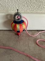 Trektol tol houtentol met metalen punt diam 4.5 x H 7.5 cm, Antiek en Kunst, Antiek | Speelgoed, Ophalen of Verzenden