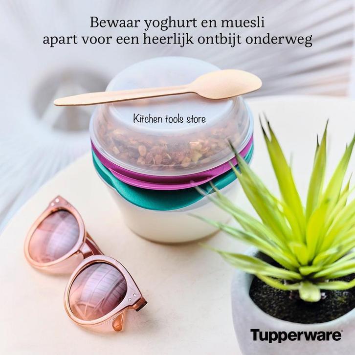 Tupperware Duo Kommenset voor Yoghurt En Cereals op voorraad, Huis en Inrichting, Keuken | Tupperware, Zo goed als nieuw, Bak of Kom