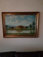 Antieke landschap schilderij olieverf Anton reuvers 1959, Ophalen