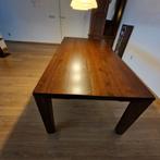 Massief eiken houten tafel. Tegen elk aannemelijk bod, Ophalen, 50 tot 100 cm, Zo goed als nieuw, Vijf personen of meer