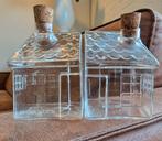 Riviera Maison olie & azijn set – glazen huisjes, Huis en Inrichting, Ophalen of Verzenden, Zo goed als nieuw