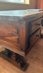 Antiek Schrijftafel bureau met lades, Antiek en Kunst, Antiek | Meubels | Tafels, Ophalen