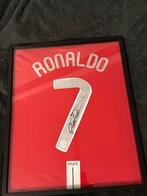 Ingelijst Gesigneerd Ronaldo Shirt - Manchester United, Verzamelen, Sportartikelen en Voetbal, Verzenden, Zo goed als nieuw, Buitenlandse clubs