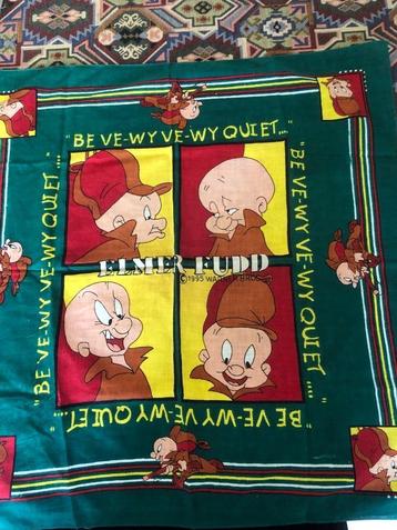 Vintage kleedje, zakdoek van Elmer Fudd uit 1995 Warner Bros beschikbaar voor biedingen
