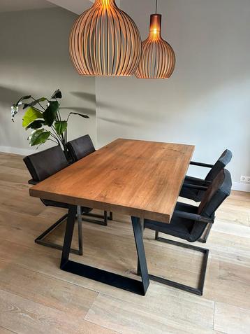 4 luxe eetkamerstoelen donkergrijs suede beschikbaar voor biedingen