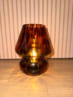 Luipaardprint Tafellamp - Sfeervol & Stijlvol, Ophalen of Verzenden, Zo goed als nieuw, Glas, Minder dan 50 cm