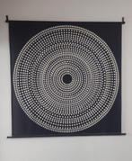 Wandkleed Cirkelpatroon Zwart Wit, Antiek en Kunst, Kunst | Overige Kunst, Ophalen