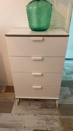 Leuke witte ladenkast, Ophalen, 50 tot 100 cm, Zo goed als nieuw, 3 of 4 laden