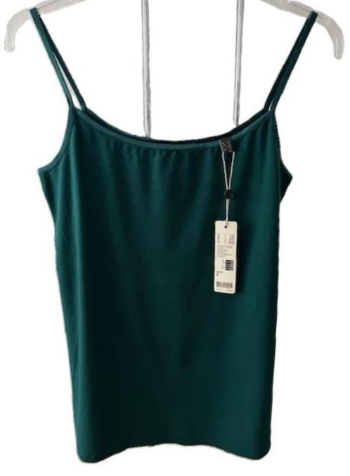 NIEUW ESPRIT COLLECTION spaghetti top emerald green XL, Kleding | Dames, Tops, Nieuw, Maat 42/44 (L), Groen, Zonder mouw, Ophalen of Verzenden