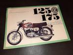 CZ 125 175 motorrad motor folder flyer, Motoren, Ophalen of Verzenden, Overige merken