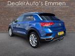 Volkswagen T-Roc 1.0 TSI ECC LM VELGEN NAVIGATIE TREKHAAK, Voorwielaandrijving, Stof, Gebruikt, Blauw