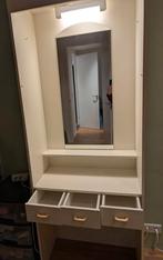 Witte houten kaptafel, Huis en Inrichting, Tafels | Kaptafels, Ophalen, Gebruikt, 50 tot 100 cm, Minder dan 100 cm