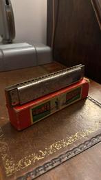 Antieke Hohner Orchester mondharmonica, Ophalen of Verzenden, Gebruikt, Met koffer of doosje