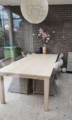 Massief houten eettafel of tuintafel - 2.70m + verlengstuk, Huis en Inrichting, Tafels | Eettafels, Ophalen, Gebruikt, 100 tot 150 cm