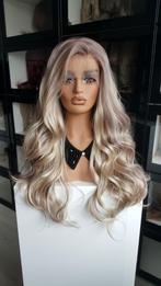 Luxe Lace Pruik: Uitgroei /As blond gemêleerd, Slag!, Ophalen of Verzenden, Nieuw, Pruik of Haarverlenging