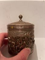 Vintage Verzilverde Theebus Herbert Hooijkaas Douwe Egberts, Ophalen of Verzenden