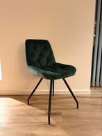 Eetkamerstoel velvet groen nieuw uit voorraad, Overige kleuren, Nieuw, Ophalen of Verzenden, Metaal