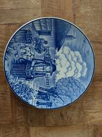 Vintage Delfts Blauw Wandbord Herfst, Antiek en Kunst, Antiek | Wandborden en Tegels, Ophalen of Verzenden