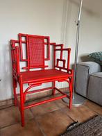 Vintage bamboe/rotan Stoel Gasparucci Stijl, Huis en Inrichting, Stoelen, Ophalen, Gebruikt, Riet of Rotan, Eén