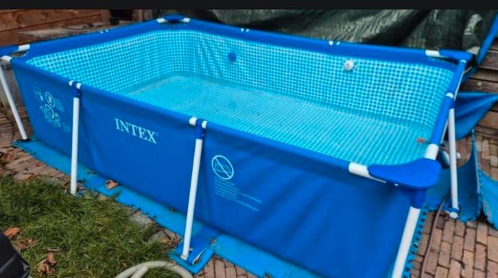 Zwembad, Tuin en Terras, Zwembaden, Zo goed als nieuw, Opzetzwembad, Minder dan 80 cm, Rechthoekig, Ophalen