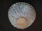 Antieke kristallen plafonniere van strengen kristallen krale, Ophalen of Verzenden, Gebruikt