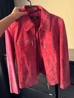 Echte suede leren jas roze XS, Ophalen of Verzenden, Zo goed als nieuw, Maat 34 (XS) of kleiner, Roze
